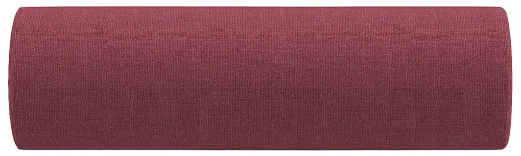 Almofadas decorativas 2 pcs Ø15x50 cm tecido vermelho tinto