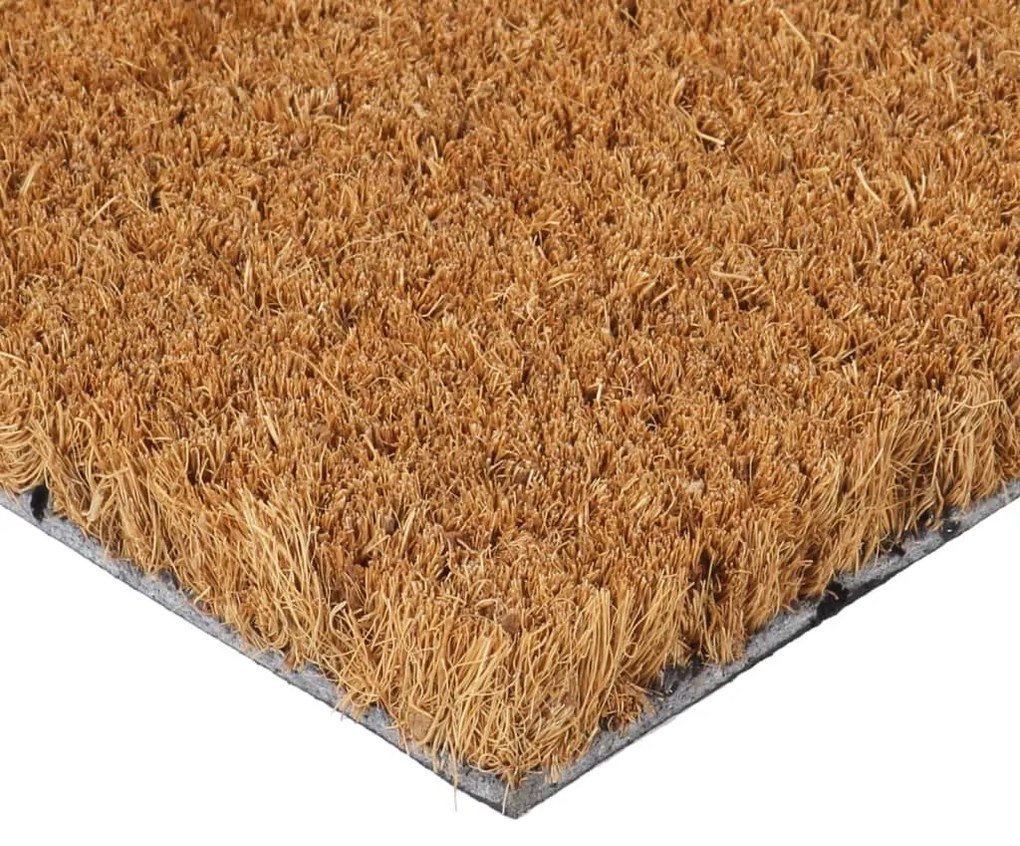 Tapete de porta 45x75 cm fibra de coco tufada natural