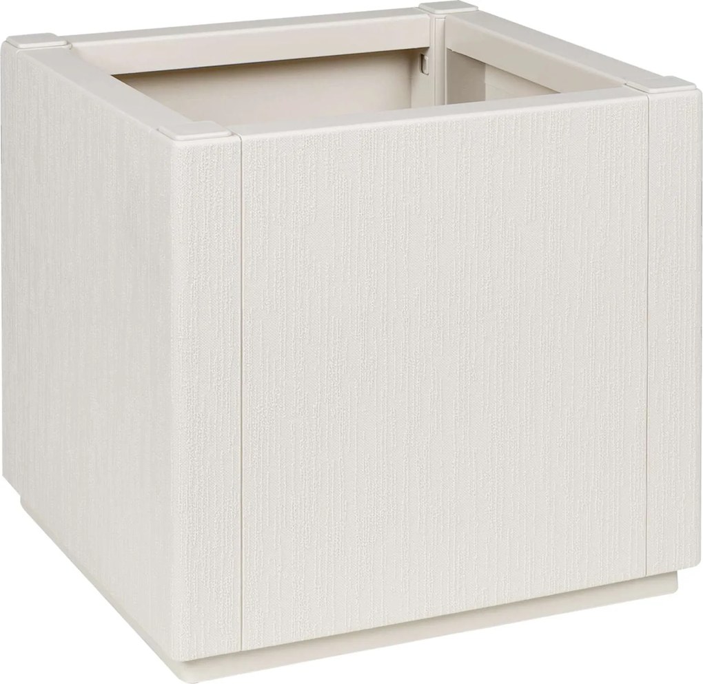 vidaXL Caixa de Flores Branco 36 x 36 x 35 cm Plástico