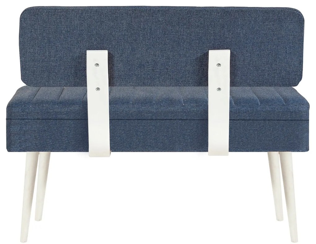 Bank Vina – Branco/Azul Escuro – 110x82,5x40 cm