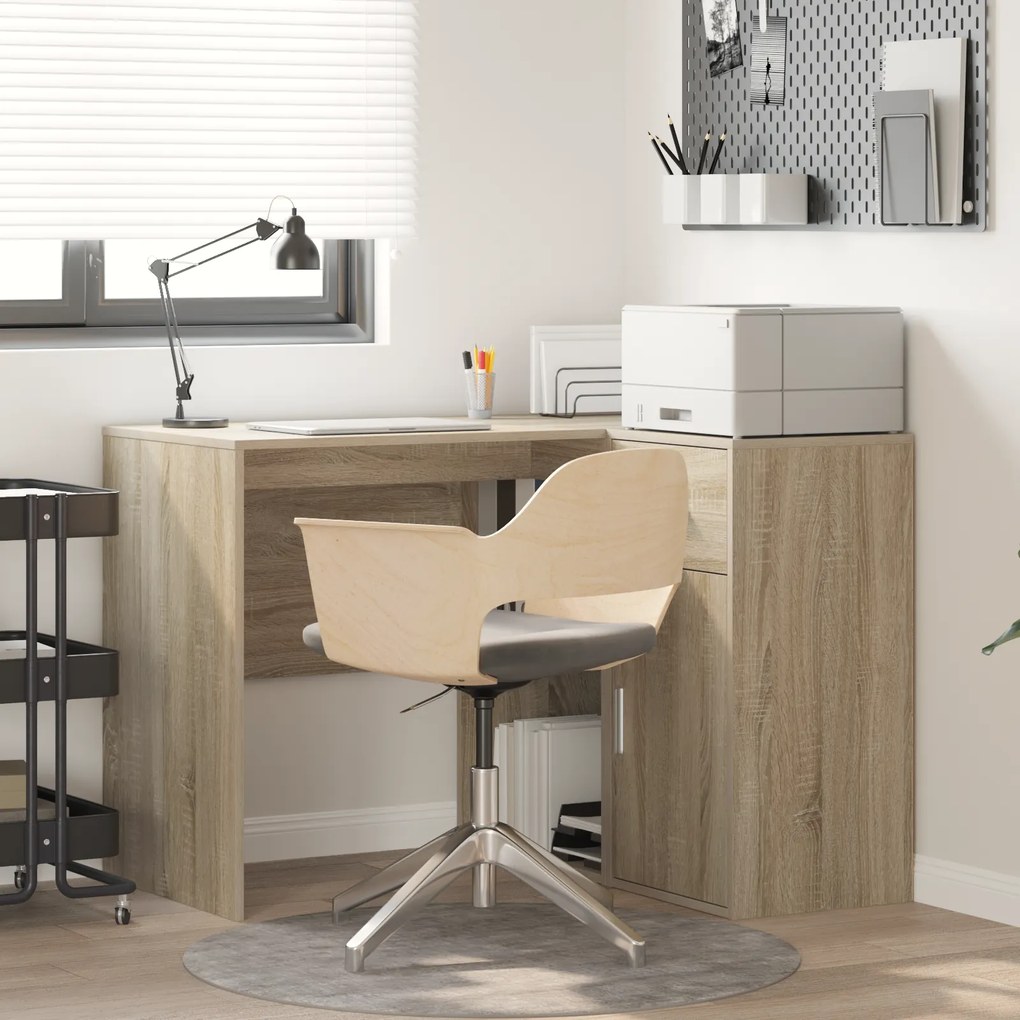 vidaXL mesa de canto Carvalho Sonoma 102x88x75 cm Madeira Engenheirada