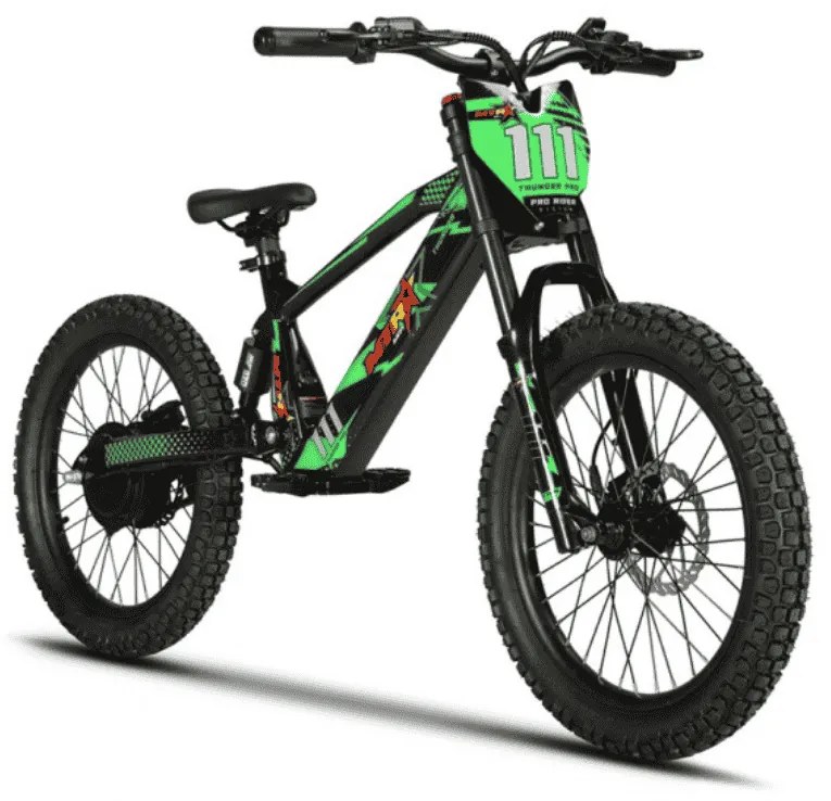 Bicicleta Elétrica Infantil THUNDER PRO 20" Verde