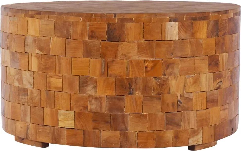 Mesa de centro 60x60x35cm madeira de teca maciça