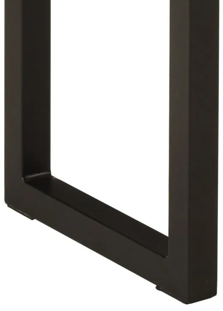 Mesa consola c/ borda viva 105x33x76cm madeira mangueira maciça