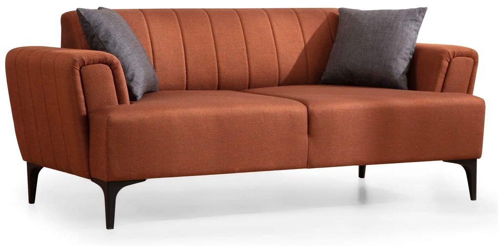 Sofá de 2 Lugares Hamlet – Vermelho Telha – 180x95x77 cm