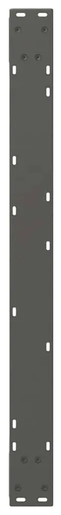 Pés para mesa de jantar 2 peças antracite 90x(72-73,3) cm aço