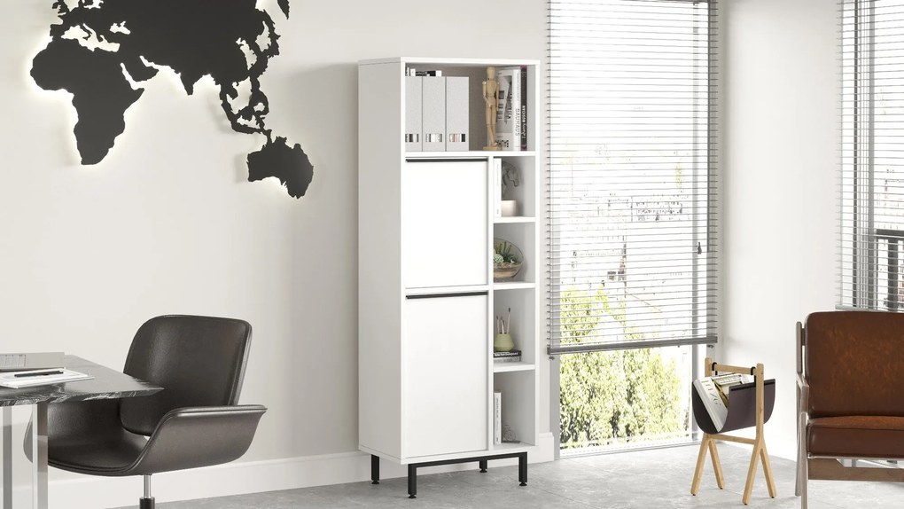 Armário Multiusos ON10B – Branco – 160 cm x 45,1 cm x 35,5 cm