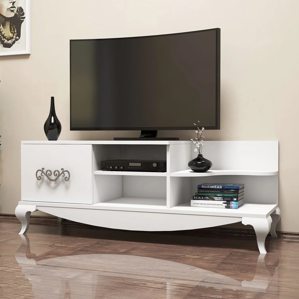 Móvel TV Sultan – Branco – 130x50,6x45 cm