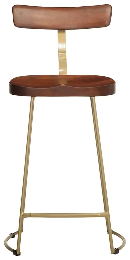 Bancos de bar 2 pcs 49x43x88 cm madeira de mangueira maciça