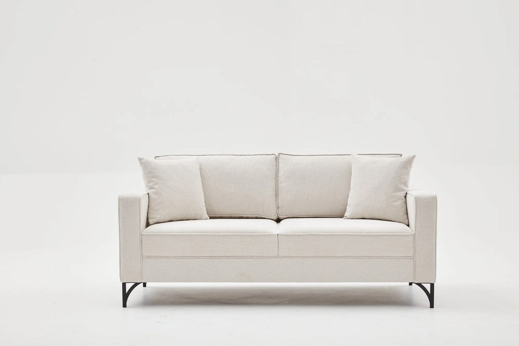 Sofá de 2 Lugares Berlin – Creme – 180x83x91 cm