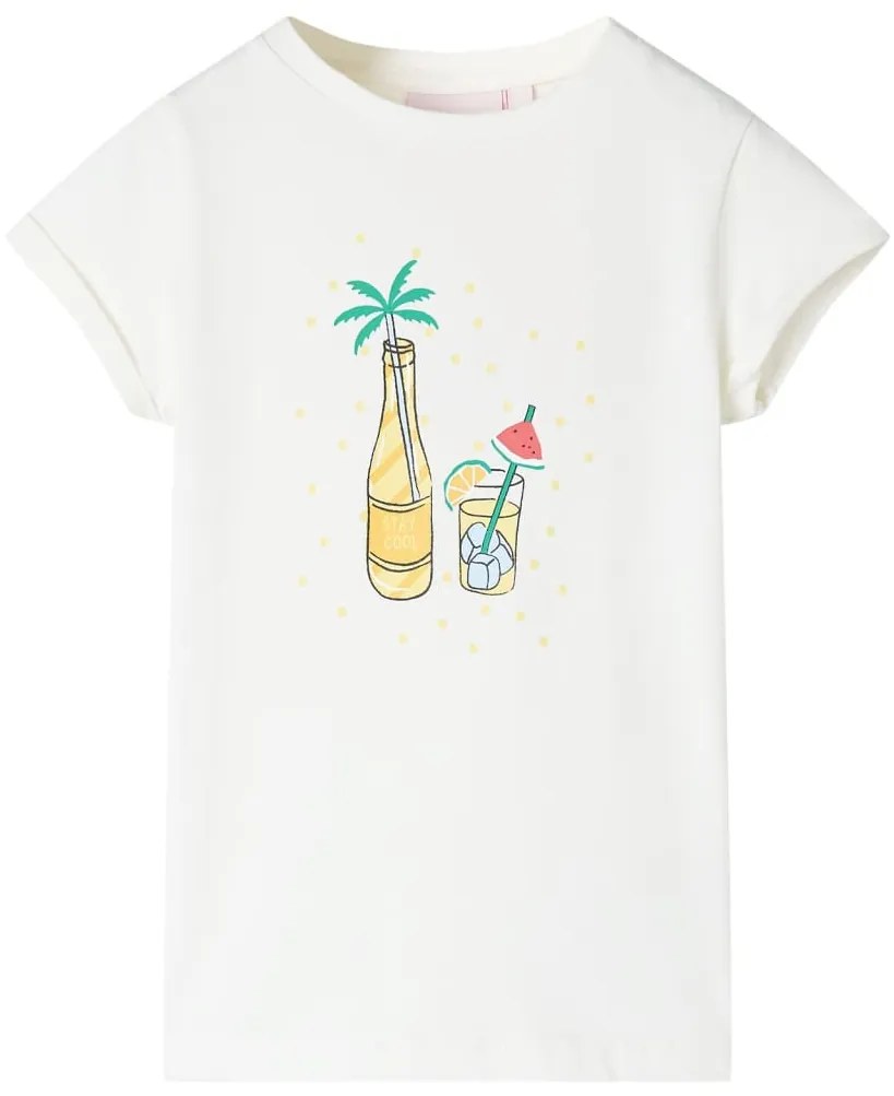 T-shirt infantil cor cru 116