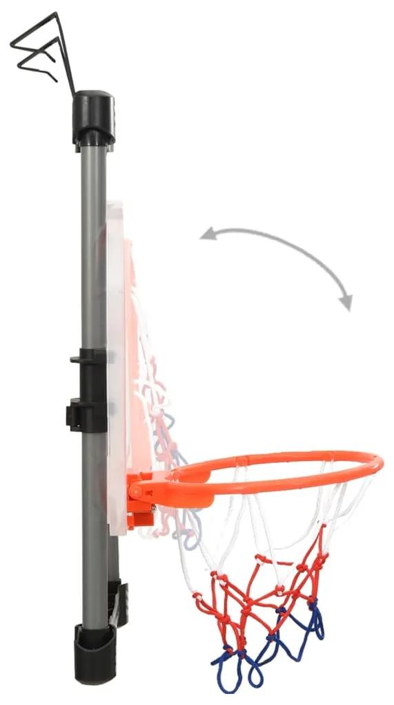 Conjunto de basquetebol criança ajustável p/ colocar numa porta