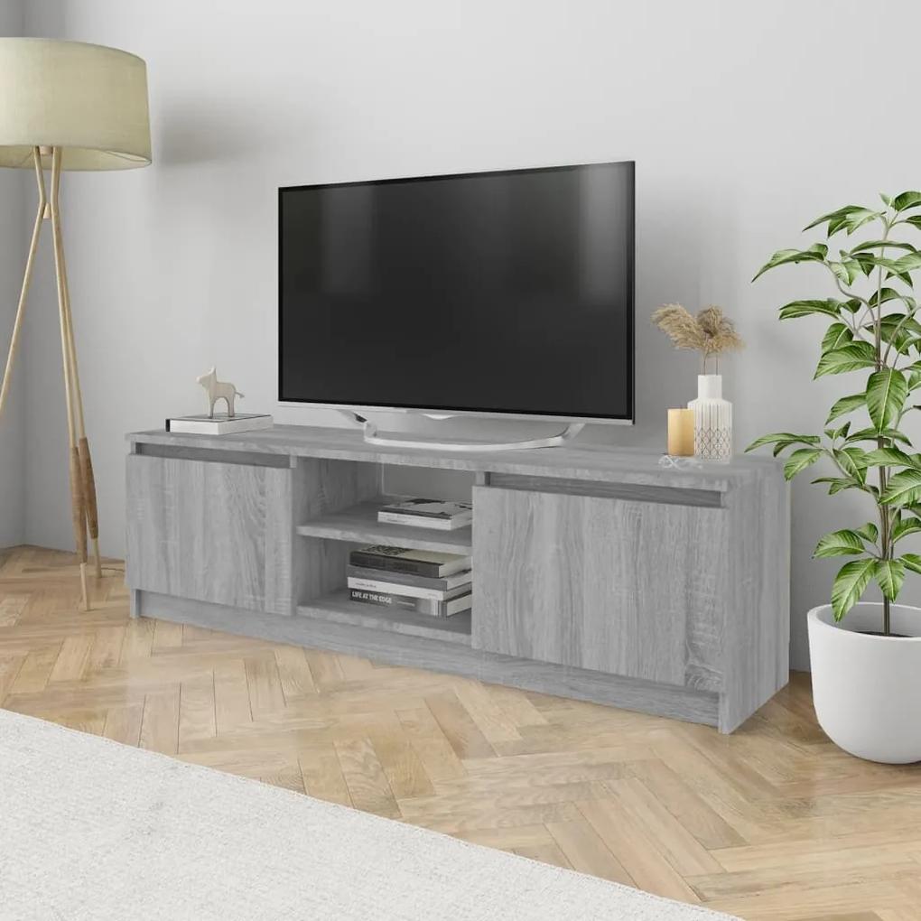 Móvel de TV 120x30x35,5 cm derivados de madeira cinzento sonoma