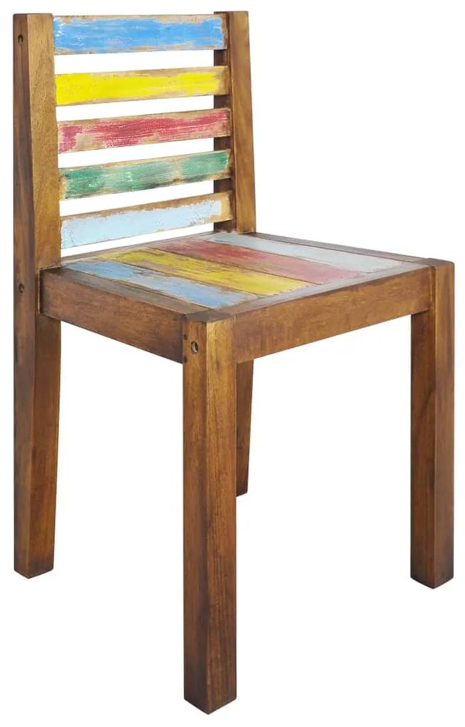 Cadeiras de jantar 4 pcs madeira recuperada maciça