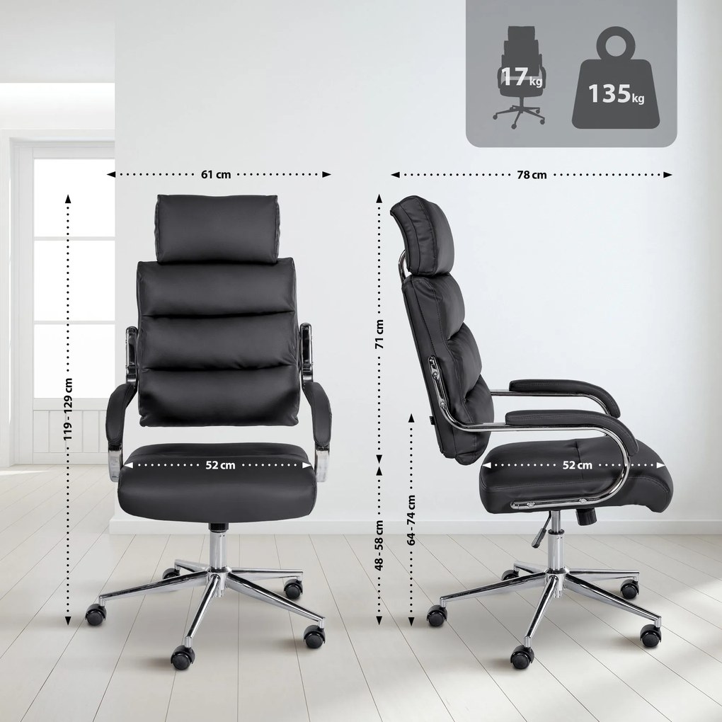 Cadeira de escritório Campo Preto