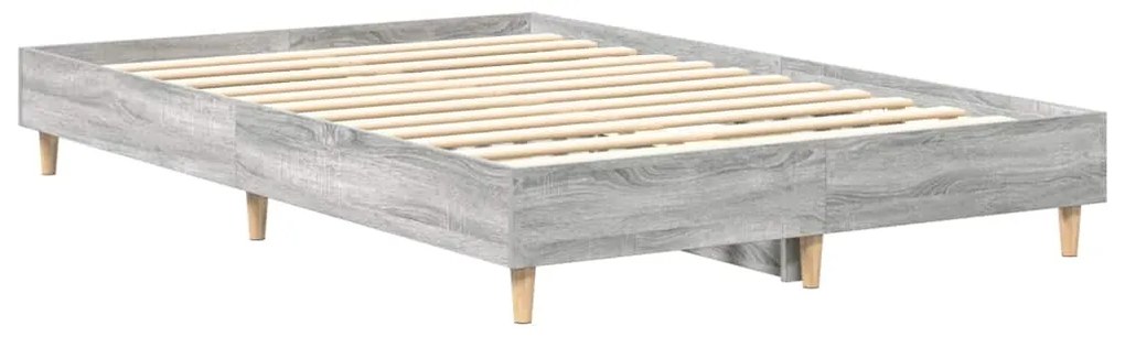 Estrutura de cama sem colchão 120x200 cm cinza sonoma