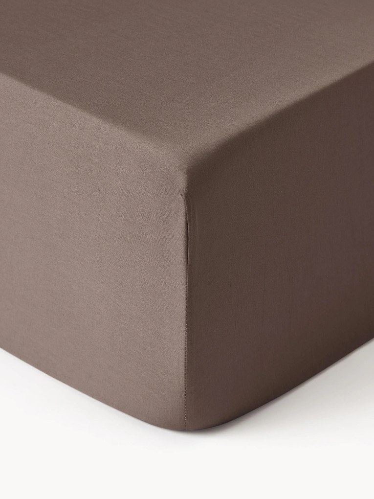Lençol com elástico em cetim de algodão para boxspring Comfort
