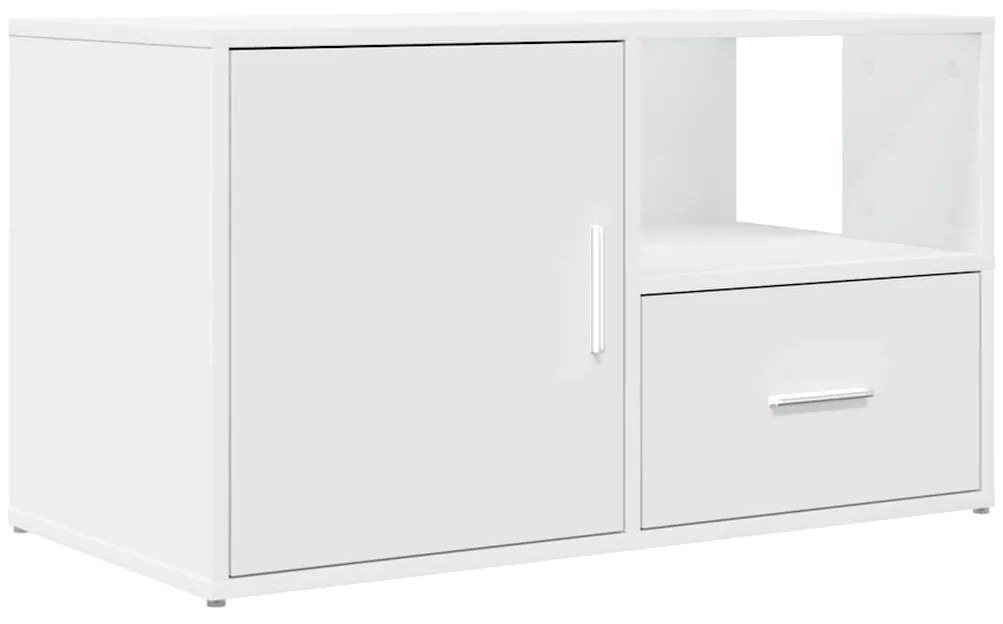 Armário de canto 200x40x45 cm derivados de madeira branco