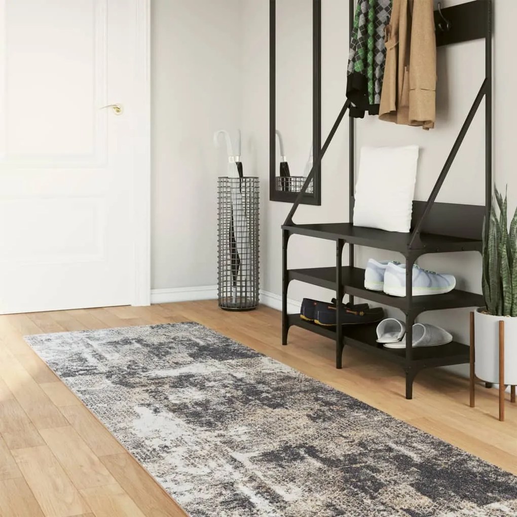 vidaXL Tapete lavável antiderrapante 80x300 cm multicor