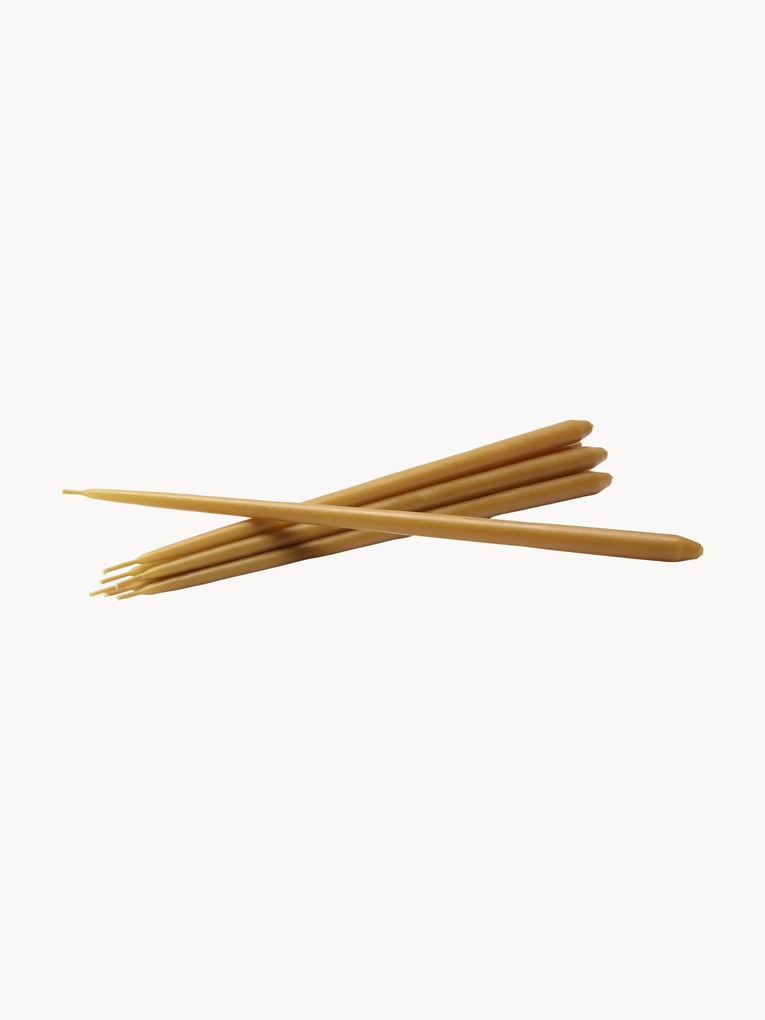 Velas finas compridas Stoff Nagel, conjunto de 6