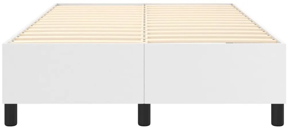 Estrutura de cama 120x200 cm couro artificial branco