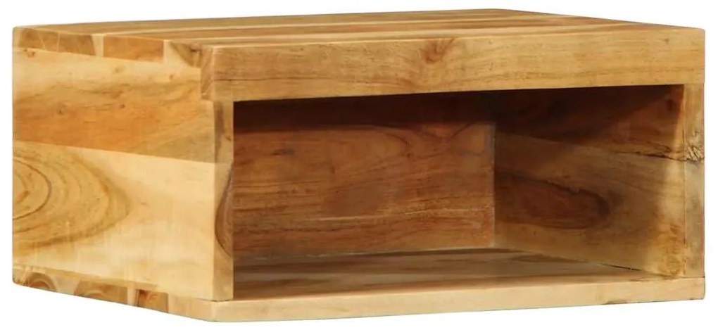 Armários de TV para parede 2 pcs madeira acácia maciça