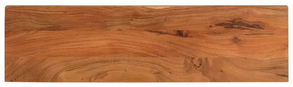 vidaXL Tampo de mesa retangular 120x20x2,5 cm madeira de acácia maciça