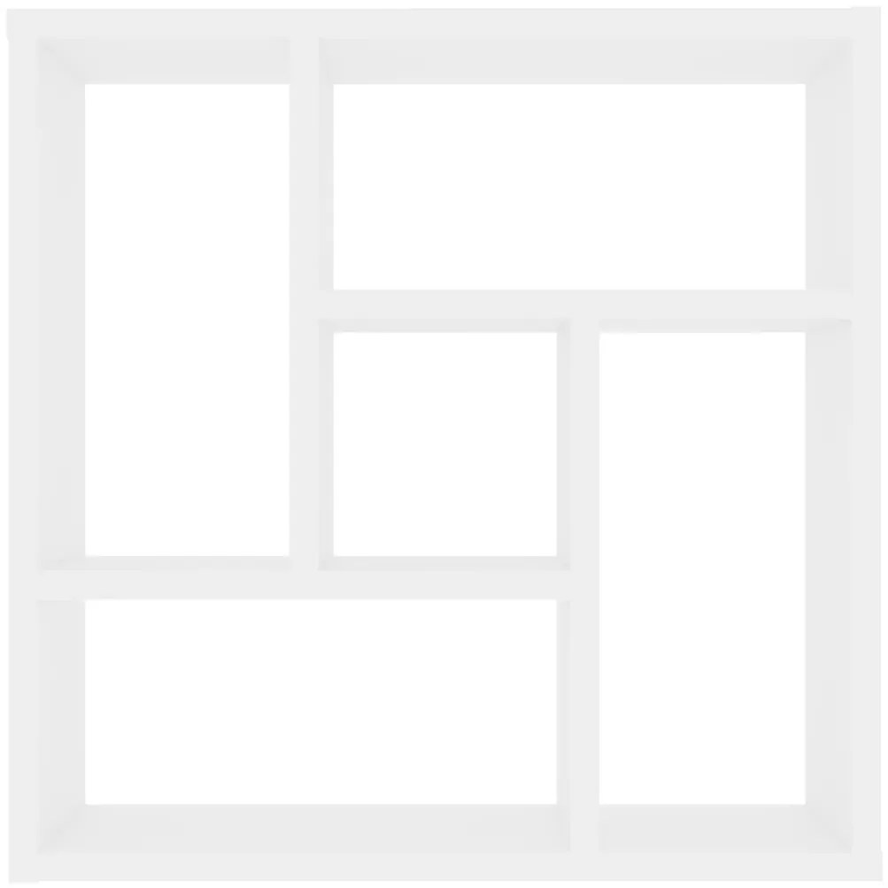 Estante de parede 45,1x16x45,1 cm derivados de madeira branco
