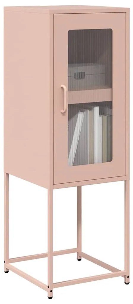 Aparador 36x39x107 cm aço laminado a frio rosa