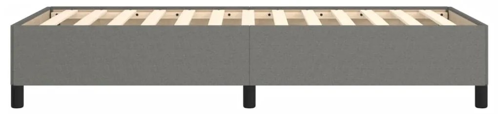 Estrutura de cama sem colchão 80x200 cm tecido cinzento-escuro