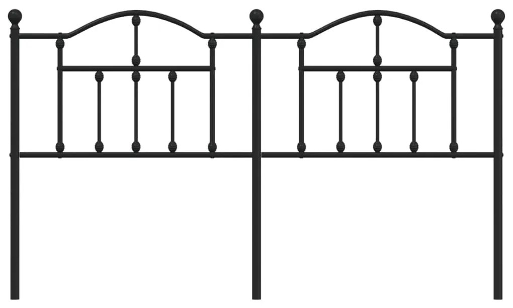 Cabeceira de cama 160 cm metal preto