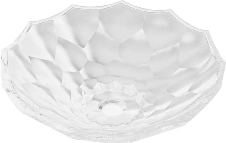 Mexen Inga lavatório de vidro de bancada 44 x 44 cm, transparente - 24074400