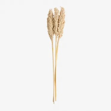 Pack De 3 Ramos Decorativos Marbia Beige Creme - Sklum