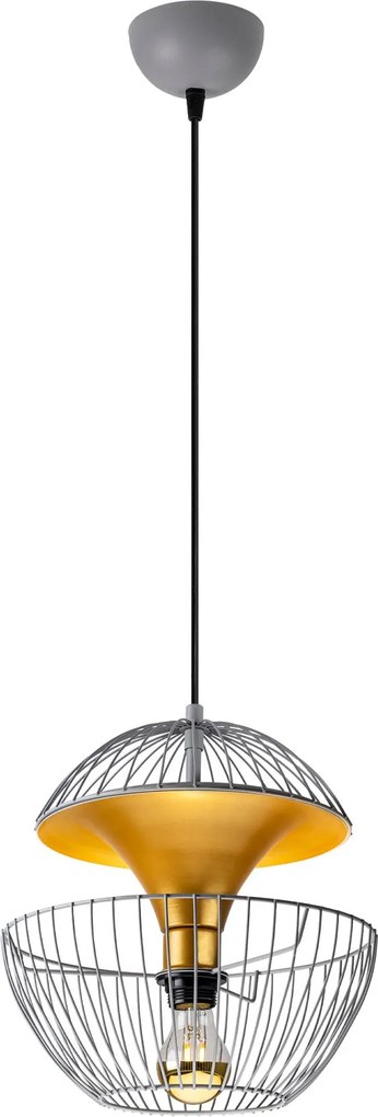Candeeiro de Teto Telmander – Cinzento – 30 x 30 x 45-135 cm