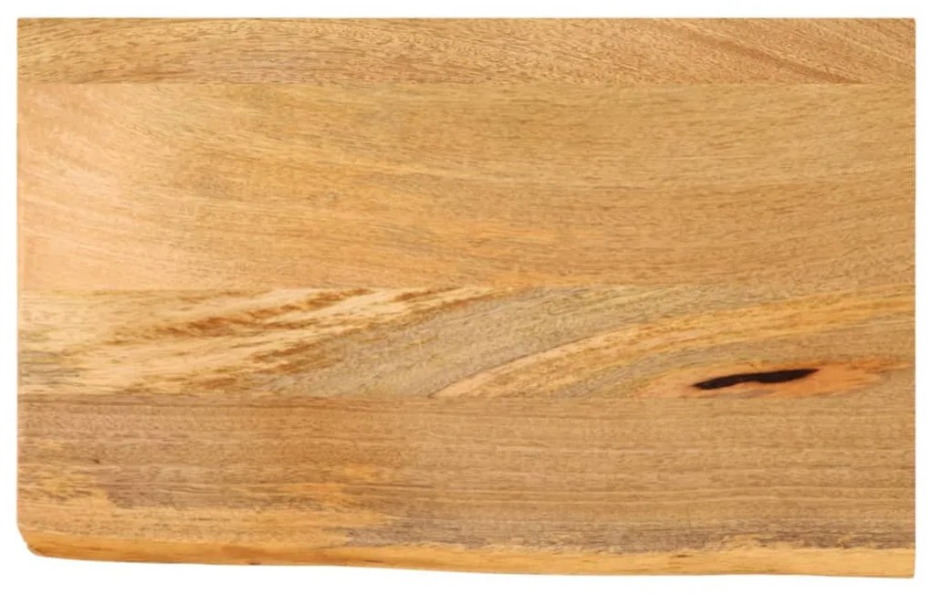 vidaXL Tampo de mesa c/ borda viva 40x30x3,8 cm mangueira maciça