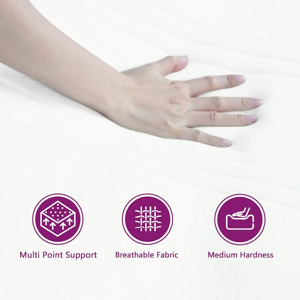 Cama Box Spring com Colchão Cinza Claro 80x200 cm Veludo