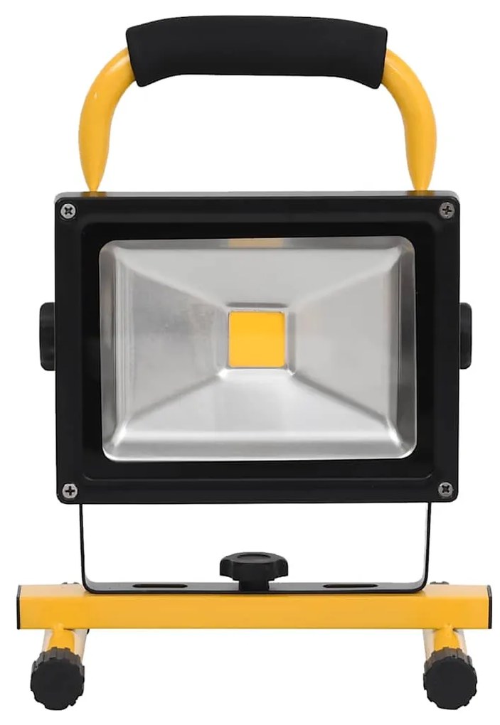 Holofote LED recarregável c/ pega 30 W branco frio