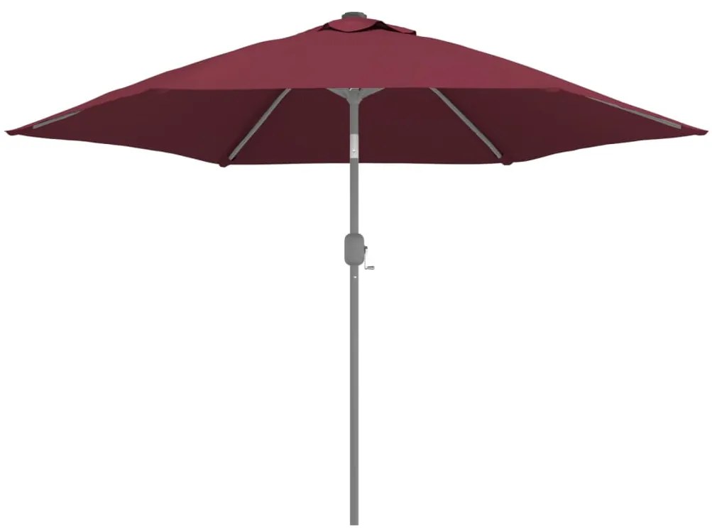 Tecido de substituição p/ guarda-sol exterior 300 cm bordô
