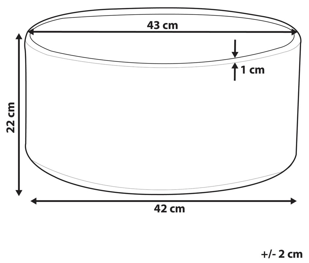 Vaso para plantas efeito de mármore ⌀ 43 cm VALTA Beliani