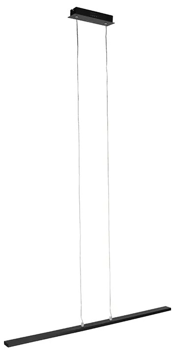 Candeeiro de suspensão moderno preto 90 cm com LED incluído - Banda