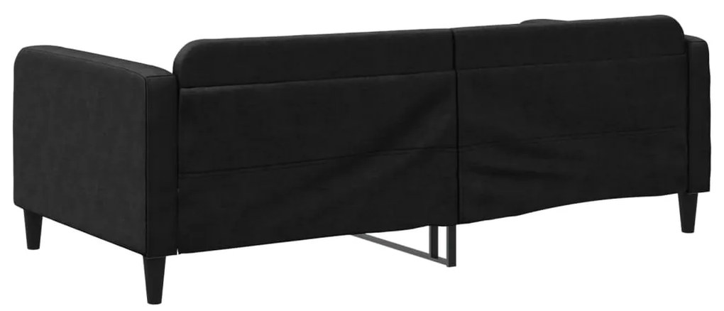 Sofá-cama 100x200 cm tecido preto