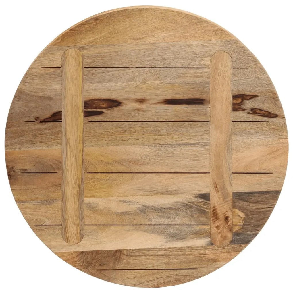 Tampo de mesa redondo Ø40x3,8cm madeira mangueira áspera maciça