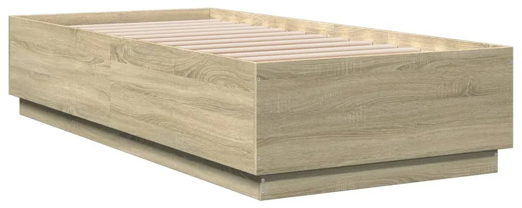 Estrutura de cama 90x200cm derivados de madeira carvalho sonoma
