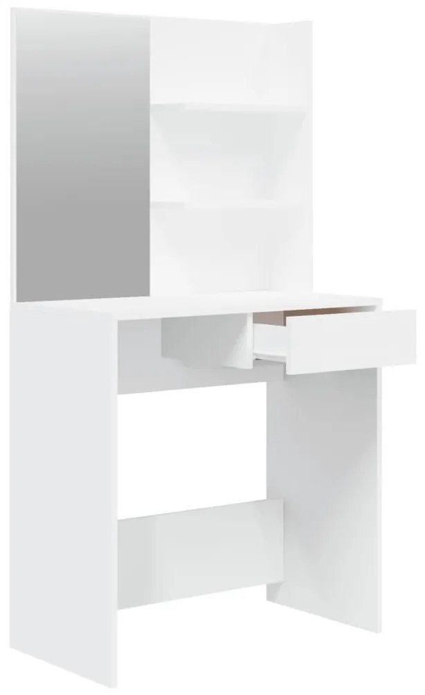 Toucador com espelho 74,5x40x141 cm branco