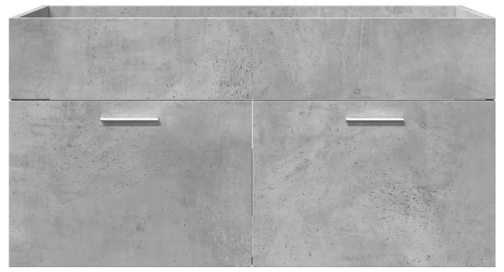 4 pcs conj. móveis casa banho derivados madeira cinza cimento