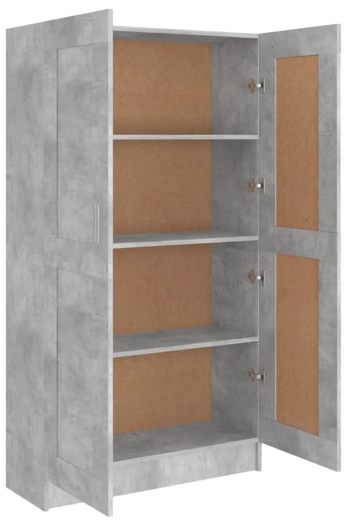 Estante 82,5x30,5x150 cm derivados de madeira cinzento cimento