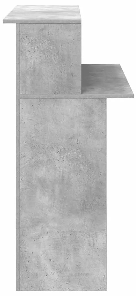 Balcão de recepção 100x50x103,5 cm deriv. madeira cinza cimento