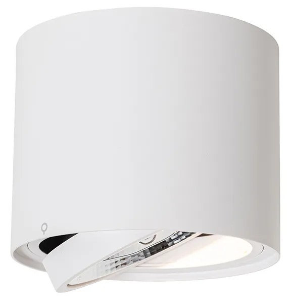 Foco de teto moderno branco rotativo e inclinável AR111 - Rondoo Up