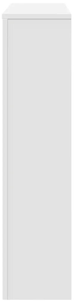 Cobertura de radiador 175x20x82 cm derivados de madeira branco