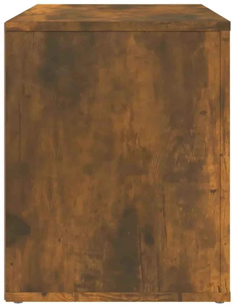 Mesa de cabeceira 60x36x45 cm derivados madeira carvalho fumado